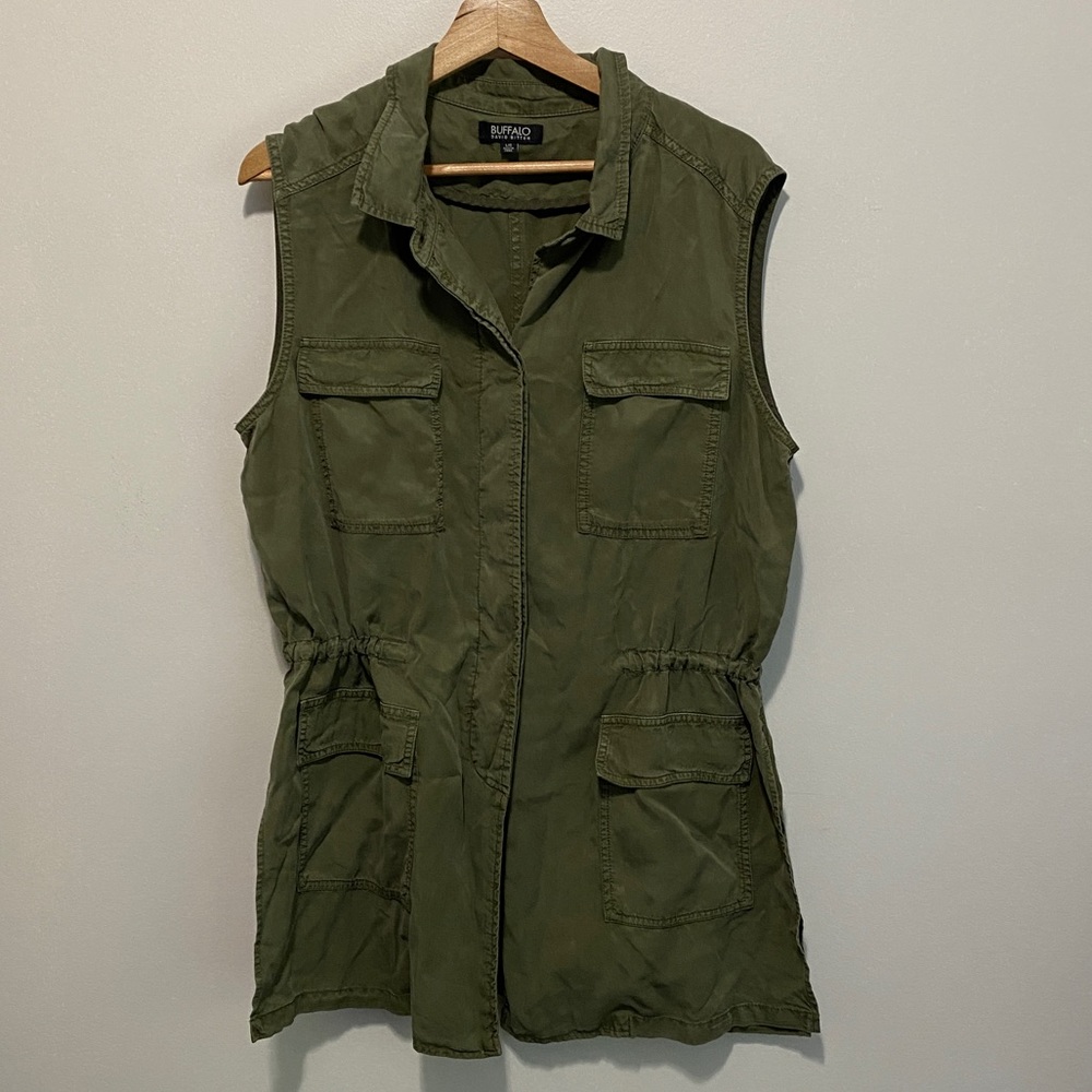 Buffalo Army Green Vest, Size Large